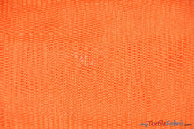 Load image into Gallery viewer, Hard Net Crinoline Fabric | Petticoat Fabric | 54&quot; Wide | Stiff Netting Fabric is Traditionally used to give Volume to Dresses Fabric mytextilefabric Yards Orange 