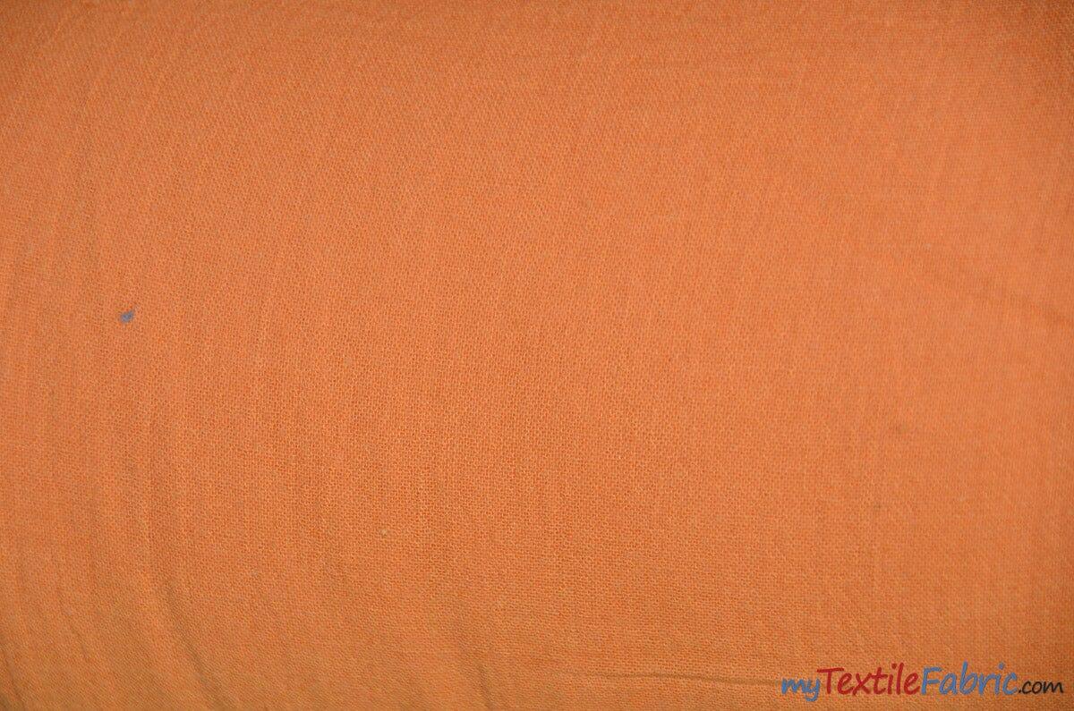 100% Cotton Gauze Fabric | Soft Lightweight Cotton Muslin | 48" Wide | Continuous Yard | Fabric mytextilefabric Yards Orange 