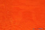 Crystal Organza Fabric | Sparkle Sheer Organza | 60" Wide | Sample Swatch | Multiple Colors | Fabric mytextilefabric Sample Swatches Orange 