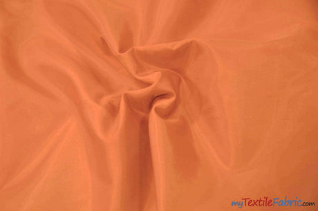 Polyester Silky Habotai Lining | 58" Wide | Super Soft and Silky Poly Habotai Fabric | Wholesale Bolt | Multiple Colors | Digital Printing, Apparel Lining, Drapery and Decor | Fabric mytextilefabric Bolts Orange 