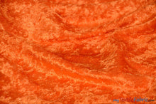 Load image into Gallery viewer, Panne Velvet Fabric | 60&quot; Wide | Crush Panne Velour | Apparel, Costumes, Cosplay, Curtains, Drapery &amp; Home Decor | Fabric mytextilefabric Yards Orange 