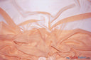 Two Tone Chiffon Fabric | Iridescent Chiffon Fabric | 60" Wide | Clean Edge | Multiple Colors | Continuous Yards | Fabric mytextilefabric Yards Peach 