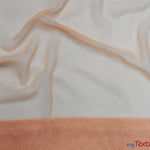 Load image into Gallery viewer, Chiffon Fabric | Super Soft &amp; Flowy | 60&quot; Wide | Wholesale Bolt | Multiple Colors | Fabric mytextilefabric Bolts Peach 
