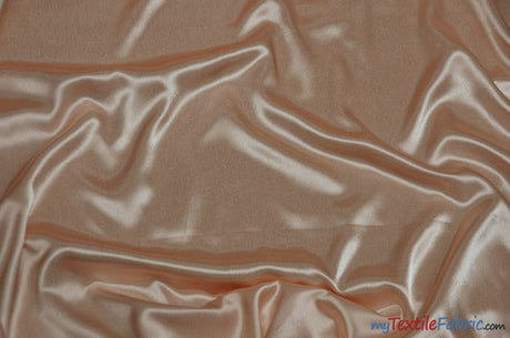 Crepe Back Satin | Korea Quality | 60" Wide | Continuous Yards | Multiple Colors | Fabric mytextilefabric Yards Peach 