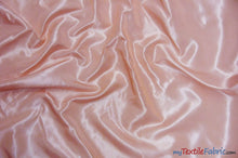 Load image into Gallery viewer, Stretch Taffeta Fabric | 60&quot; Wide | Multiple Solid Colors | Continuous Yards | Costumes, Apparel, Cosplay, Designs | Fabric mytextilefabric Yards Peach 