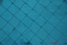 Load image into Gallery viewer, Taffeta Pintuck Fabric | 4&quot;x4&quot; Diamond | Diamond Taffeta Fabric | 58&quot; Wide | Multiple Colors | Wholesale Bolt | Fabric mytextilefabric Bolts Peacock Blue 