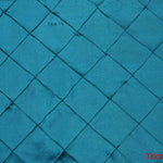 Load image into Gallery viewer, Taffeta Pintuck Fabric | 4&quot;x4&quot; Diamond | Diamond Taffeta Fabric | 58&quot; Wide | Multiple Colors | Wholesale Bolt | Fabric mytextilefabric Bolts Peacock Blue 
