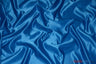 L'Amour Satin Fabric | Polyester Matte Satin | Peau De Soie | 60" Wide | Continuous Yards | Wedding Dress, Tablecloth, Multiple Colors | Fabric mytextilefabric Yards Peacock 