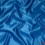 Load image into Gallery viewer, L&#39;Amour Satin Fabric | Polyester Matte Satin | Peau De Soie | 60&quot; Wide | Sample Swatch | Wedding Dress, Tablecloth, Multiple Colors | Fabric mytextilefabric Sample Swatches Peacock 
