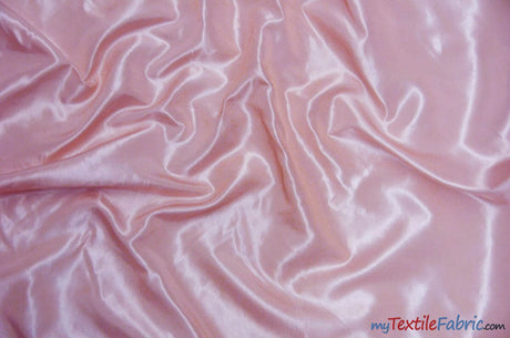 Stretch Taffeta Fabric | 60" Wide | Multiple Solid Colors | Continuous Yards | Costumes, Apparel, Cosplay, Designs | Fabric mytextilefabric Yards Petal Pink 