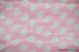 Polka Dot Satin | Soft Satin Polka Dot Charmeuse Fabric | 60" Wide | Fabric mytextilefabric Yards Pink Polka Dot 