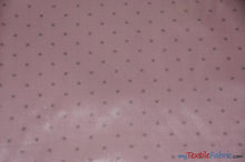 Load image into Gallery viewer, Mini Star Silky Satin Fabric | Soft Mini Star Charmeuse Fabric | 60&quot; Wide | White Pink Mint | Fabric mytextilefabric Yards Pink Silver Star 