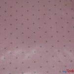 Load image into Gallery viewer, Mini Star Silky Satin Fabric | Soft Mini Star Charmeuse Fabric | 60&quot; Wide | White Pink Mint | Fabric mytextilefabric Yards Pink Silver Star 
