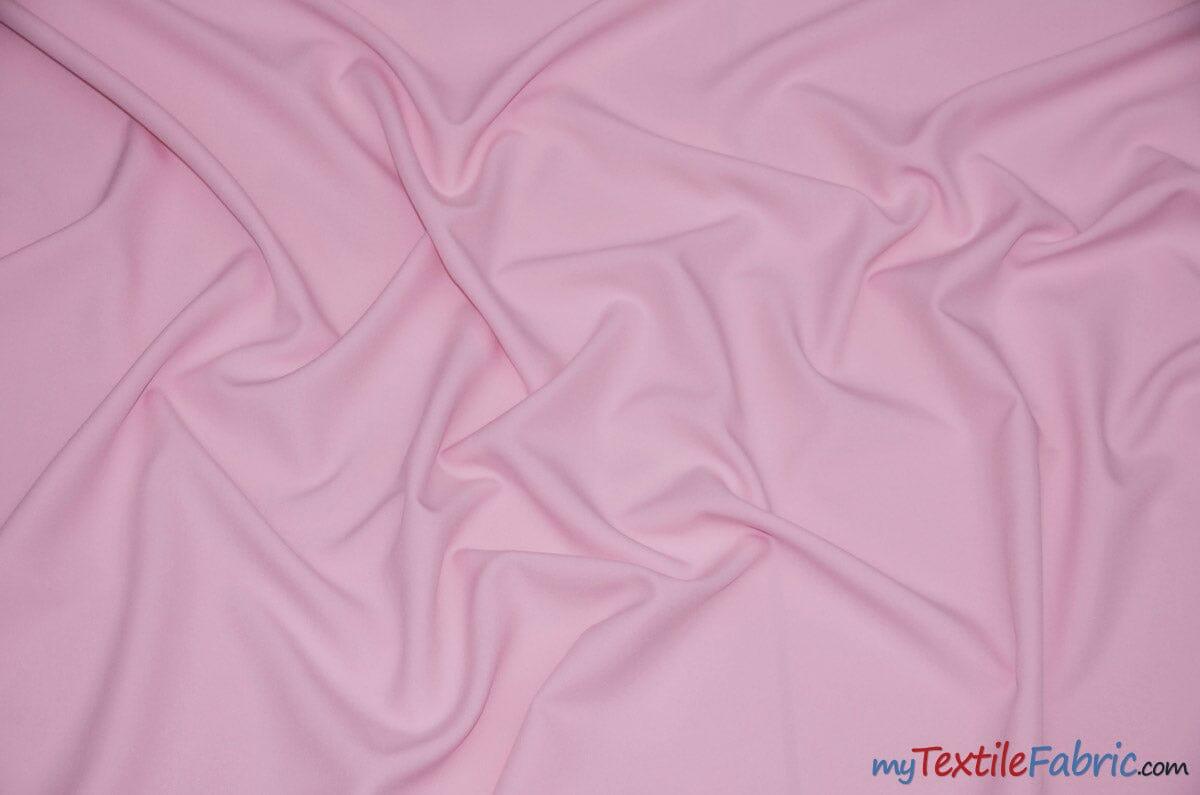 Extra Wide Polyester Fabric | 120" Wide Polyester Fabric | 120" Polypoplin for Tablecloths, Drapery, and Curtains | Fabric mytextilefabric Yards Pink 