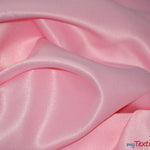 Load image into Gallery viewer, L&#39;Amour Satin Fabric | Polyester Matte Satin | Peau De Soie | 60&quot; Wide | Wholesale Bolt | Wedding Dress, Tablecloth, Multiple Colors | Fabric mytextilefabric Bolts Pink 
