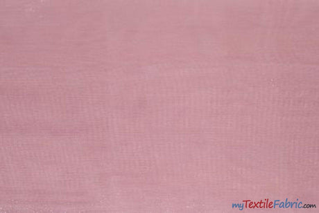 Crystal Organza Fabric | Sparkle Sheer Organza | 60" Wide | Wholesale Bolt | Multiple Colors | Fabric mytextilefabric Bolts Pink 