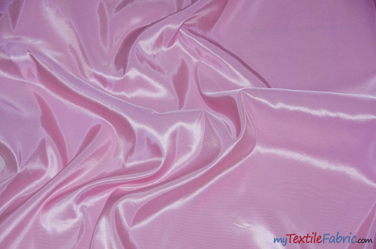 Stretch Taffeta Fabric | 60" Wide | Multiple Solid Colors | Continuous Yards | Costumes, Apparel, Cosplay, Designs | Fabric mytextilefabric Yards Pink 