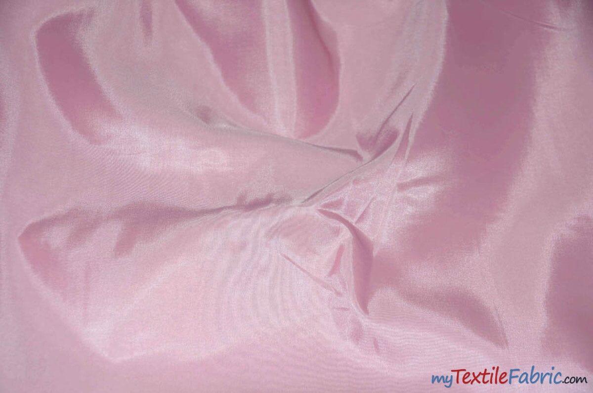 Polyester Lining Fabric | Woven Polyester Lining | 60" Wide | Sample Swatch | Imperial Taffeta Lining | Apparel Lining | Tent Lining and Decoration | Fabric mytextilefabric Sample Swatches Pink 