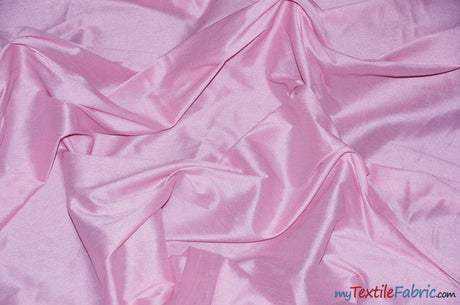 Polyester Silk Fabric | Faux Silk | Polyester Dupioni Fabric | Wholesale Bolt | 54" Wide | Multiple Colors | Fabric mytextilefabric Bolts Pink 