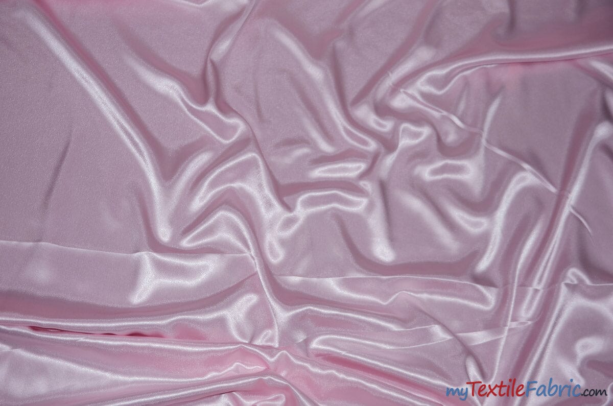 Crepe Back Satin | Korea Quality | 60" Wide | Continuous Yards | Multiple Colors | Fabric mytextilefabric Yards Pink 
