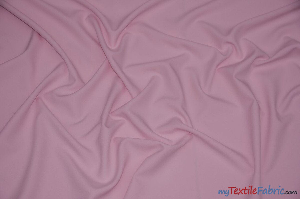 60" Wide Polyester Fabric by the Yard | Visa Polyester Poplin Fabric | Basic Polyester for Tablecloths, Drapery, and Curtains | Fabric mytextilefabric Yards Pink 