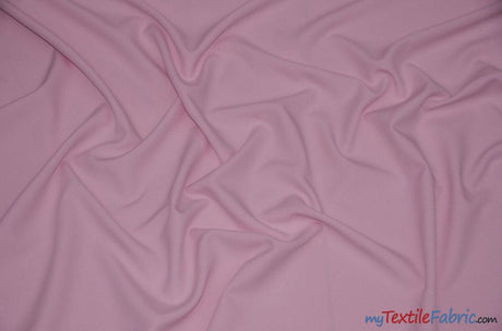 60" Wide Polyester Fabric by the Yard | Visa Polyester Poplin Fabric | Basic Polyester for Tablecloths, Drapery, and Curtains | Fabric mytextilefabric Yards Pink 