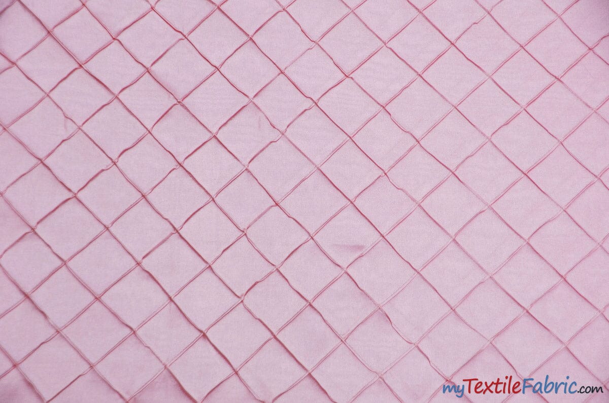 Taffeta Pintuck Fabric | 2"x2" Diamond | Diamond Taffeta Fabric | 54" Wide | Multiple Colors | Fabric mytextilefabric Yards Pink 