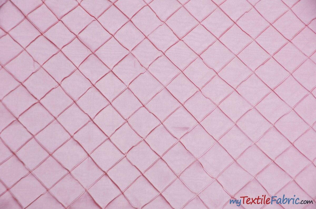 Taffeta Pintuck Fabric | 2"x2" Diamond | Diamond Taffeta Fabric | 54" Wide | Multiple Colors | Fabric mytextilefabric Yards Pink 