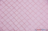 Taffeta Pintuck Fabric | 2"x2" Diamond | Diamond Taffeta Fabric | 54" Wide | Multiple Colors | Fabric mytextilefabric Yards Pink 