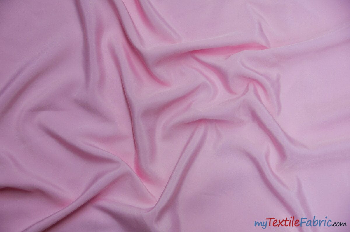 Peachskin Fabric | Polyester Peach Skin Fabric | 60" Wide | Suiting, Garments, Uniforms, Apparel | Fabric mytextilefabric Yards Pink 