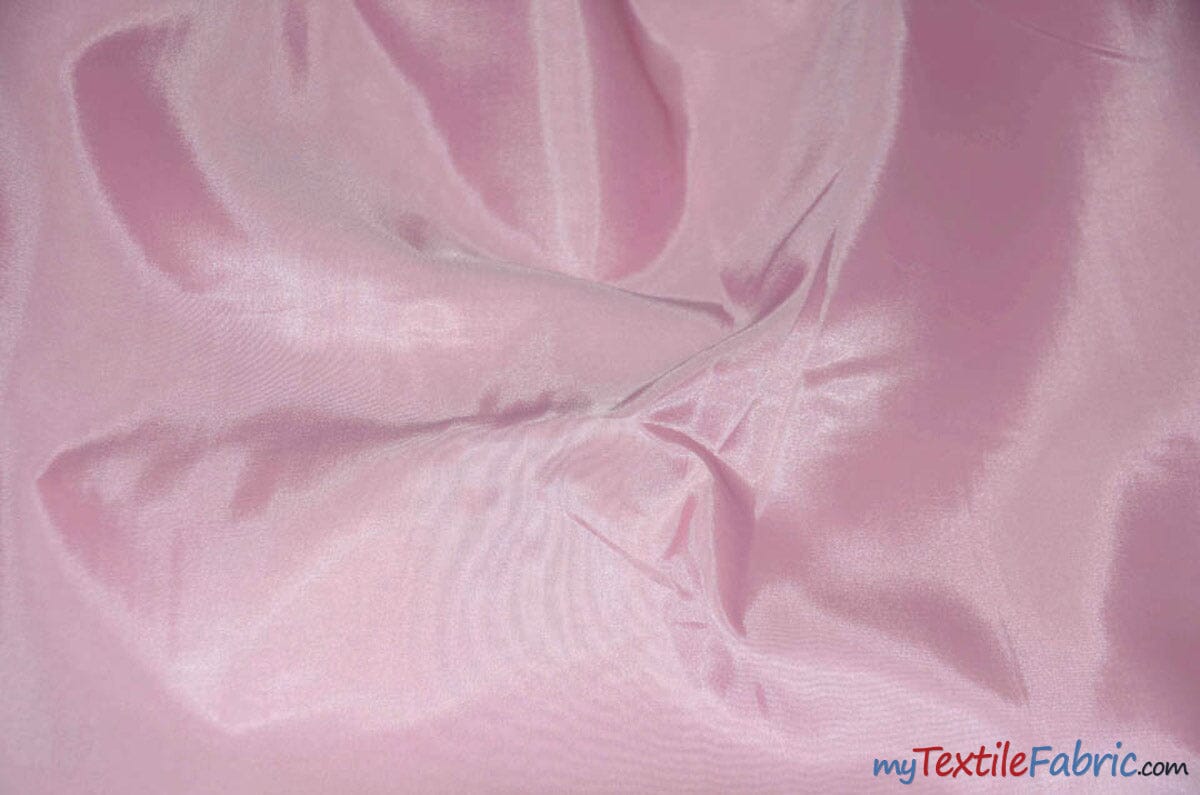 Polyester Silky Habotai Lining | 58" Wide | Super Soft and Silky Poly Habotai Fabric | Continuous Yards | Multiple Colors | Digital Printing, Apparel Lining, Drapery and Decor | Fabric mytextilefabric Yards Pink 