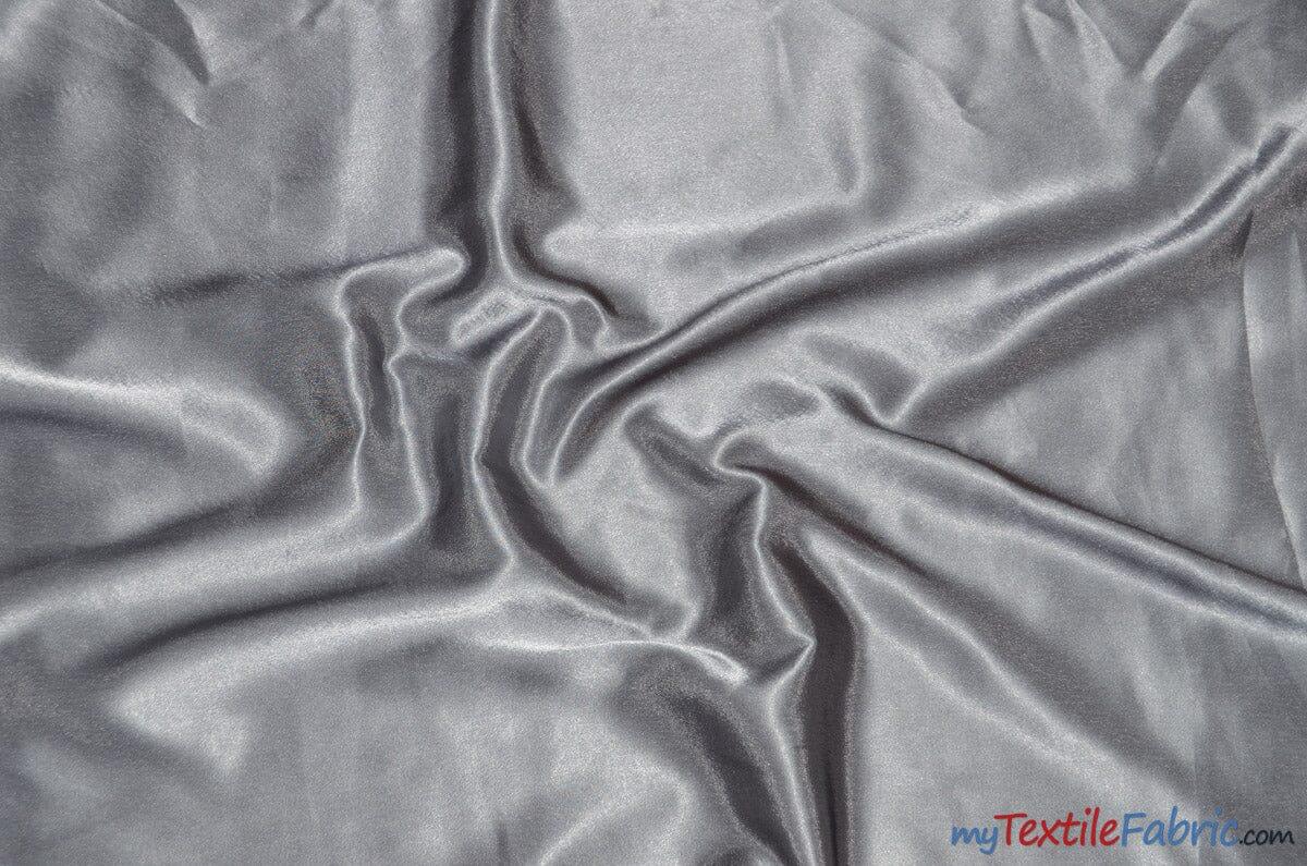 Crepe Back Satin | Korea Quality | 60" Wide | Sample Swatch | Multiple Colors | Fabric mytextilefabric Sample Swatches Platinum 