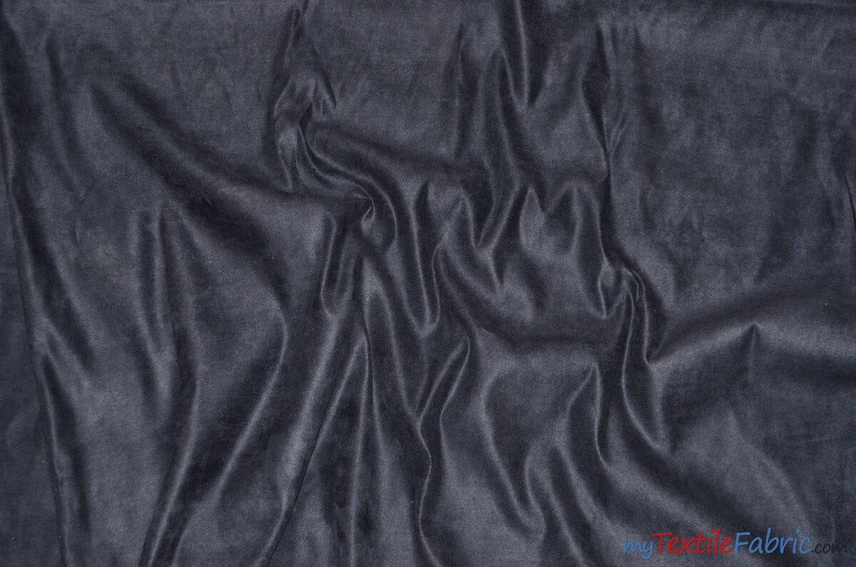Suede Fabric | Microsuede | 40 Colors | 60" Wide | Faux Suede | Upholstery Weight, Tablecloth, Bags, Pouches, Cosplay, Costume | Sample Swatch | Fabric mytextilefabric Sample Swatches Platinum 