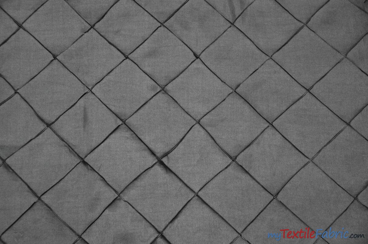 Taffeta Pintuck Fabric | 4"x4" Diamond | Diamond Taffeta Fabric | 58" Wide | Multiple Colors | Sample Swatch | Fabric mytextilefabric Sample Swatches Platinum 