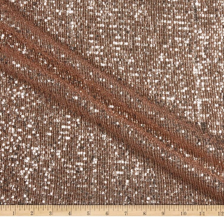 Pleated Glitz Sequins Fabric, Pleated Spandex Sequins Fabric