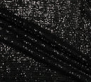 Pleated Glitz Sequins Fabric | Pleated Spandex Sequins Fabric | 56" Wide | Multiple Colors | newtextilefabric Yards Black 