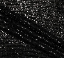 Load image into Gallery viewer, Pleated Glitz Sequins Fabric | Pleated Spandex Sequins Fabric | 56&quot; Wide | Multiple Colors | newtextilefabric Yards Black 