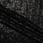 Load image into Gallery viewer, Pleated Glitz Sequins Fabric | Pleated Spandex Sequins Fabric | 56&quot; Wide | Multiple Colors | newtextilefabric Yards Black 
