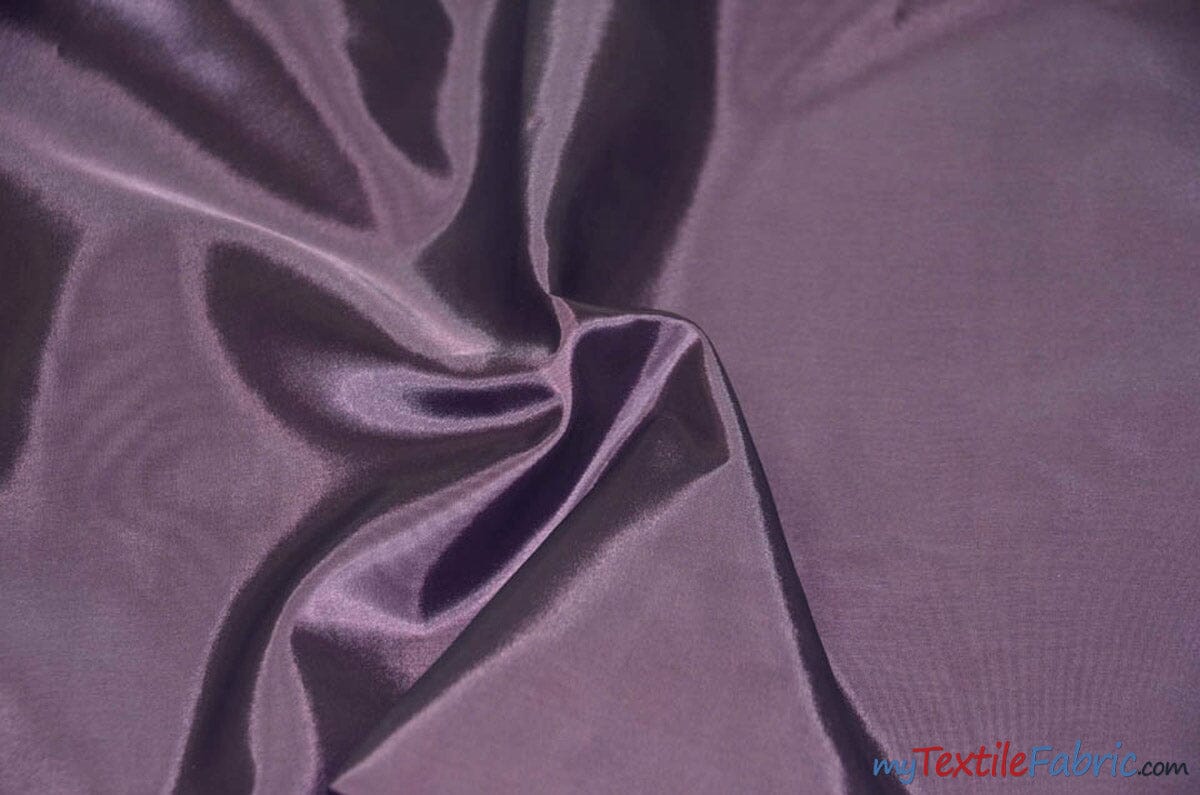 Polyester Lining Fabric | Woven Polyester Lining | 60" Wide | Continuous Yards | Imperial Taffeta Lining | Apparel Lining | Tent Lining and Decoration | Fabric mytextilefabric Yards Plum 