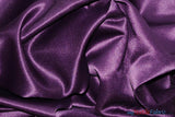 L'Amour Satin Fabric | Polyester Matte Satin | Peau De Soie | 60" Wide | Sample Swatch | Wedding Dress, Tablecloth, Multiple Colors | Fabric mytextilefabric Sample Swatches Plum 