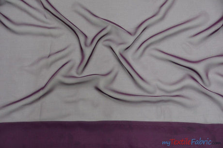 Chiffon Fabric | Super Soft & Flowy | 60" Wide | Wholesale Bolt | Multiple Colors | Fabric mytextilefabric Bolts Plum 