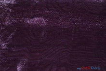 Load image into Gallery viewer, Crystal Organza Fabric | Sparkle Sheer Organza | 60&quot; Wide | Wholesale Bolt | Multiple Colors | Fabric mytextilefabric Bolts Plum 