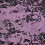 Load image into Gallery viewer, Ribbon Taffeta Fabric | Ribbon Cord Taffeta Embroidery | 54&quot; Wide | Multiple Colors | Fabric mytextilefabric Yards Plum 
