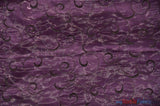 Swirl Organza Fabric | Embroidered Swirl Sheer | 54" Wide | Multiple Colors | Fabric mytextilefabric Yards Plum 