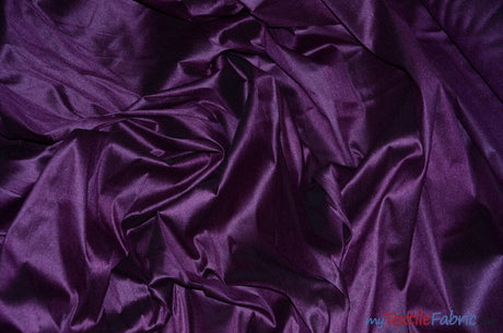 Polyester Silk Fabric | Faux Silk | Polyester Dupioni Fabric | Wholesale Bolt | 54" Wide | Multiple Colors | Fabric mytextilefabric Bolts Plum 