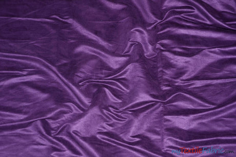 Suede Fabric | Microsuede | 40 Colors | 60" Wide | Faux Suede | Upholstery Weight, Tablecloth, Bags, Pouches, Cosplay, Costume | Wholesale Bolt | Fabric mytextilefabric Bolts Plum 