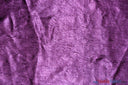 Silky Crush Satin | Crush Charmeuse Bichon Satin | 54" Wide | Continuous Yards | Multiple Colors | Fabric mytextilefabric Yards Plum 
