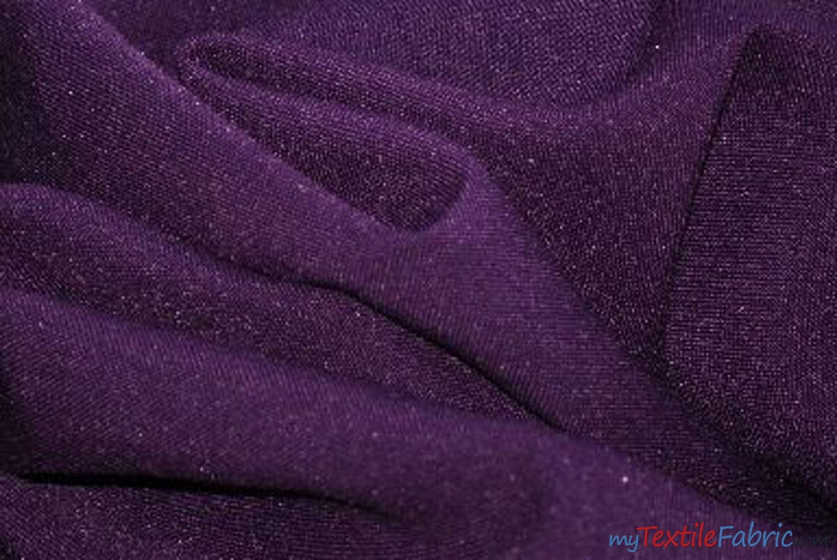 60" Wide Polyester Fabric by the Yard | Visa Polyester Poplin Fabric | Basic Polyester for Tablecloths, Drapery, and Curtains | Fabric mytextilefabric Yards Plum 