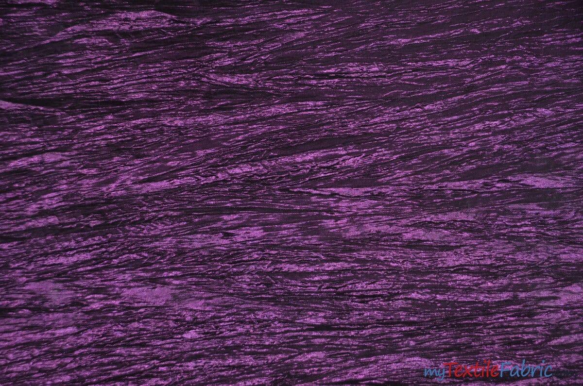 Crease Taffeta Fabric | Crush Taffeta | 52" Wide | Wholesale Bolt | Multiple Colors | Fabric mytextilefabric Bolts Plum 