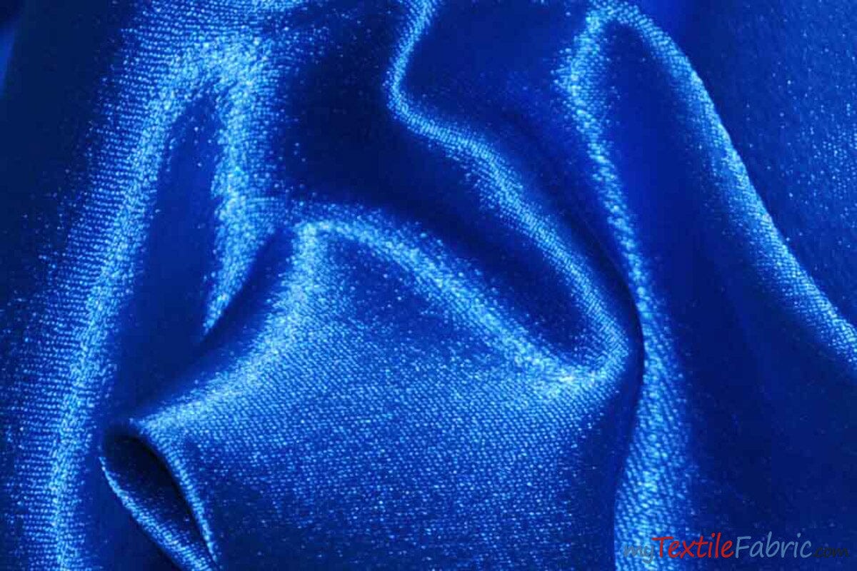 Superior Quality Crepe Back Satin | Japan Quality | 60" Wide | Continuous Yards | Multiple Colors | Fabric mytextilefabric Yards Pucci Royal 